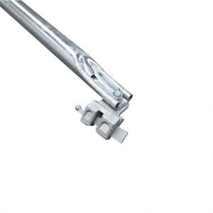 Quality Hot Dip Galvanized Diagonal Brace 1800x2000mm 48.3mm 2.5mm for Quick Locking Assembly for sale