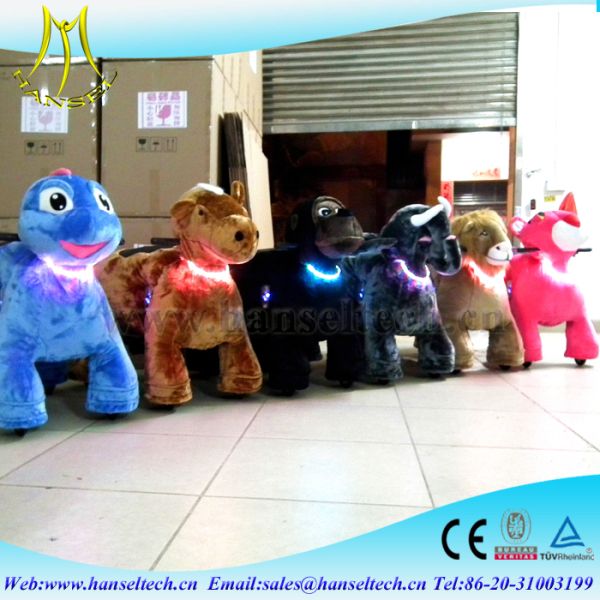 Hansel electric riding animals 4 wheels bikes happy rides kiddy ride machine kids mechanical bull riding for sale