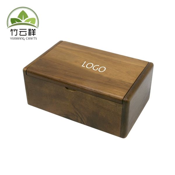 Wooden Watch Box Handicraft Box With Metal Hinge And Magnet(Retro Color)