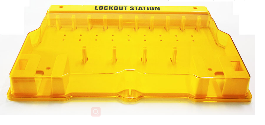 Industrial Combination Loto Safety Lockout Station with 10 padlocks Plastic PP Material