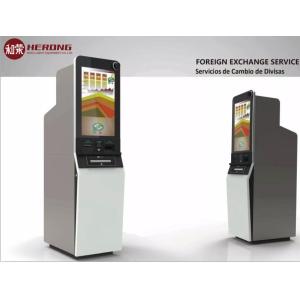 Fully Automatic Self Service Currency Exchange Machine Left Right Multimedia
