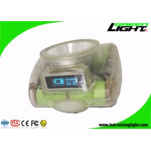 China Detachable LED Miner Headlamp 13000Lux Underground With OLED Screen on sale