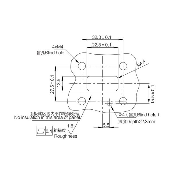 Insulation Resistant EV Battery Connector , AC3000V 2 Pin Male Female Plug Receptacle for PDU