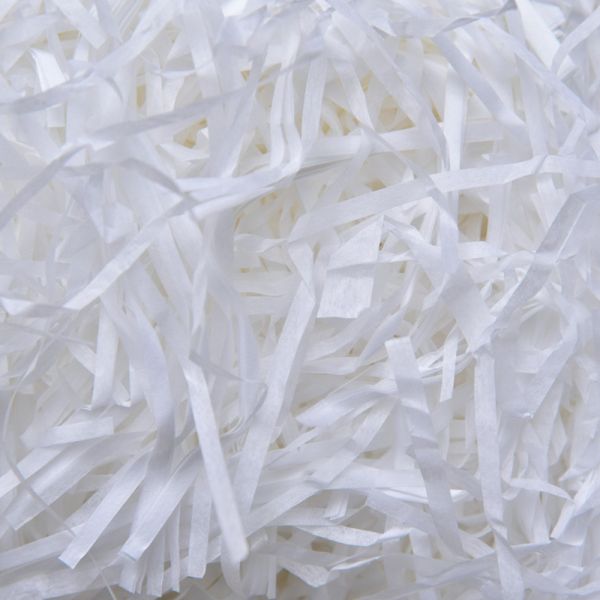 Buy White Purple Greaseproof Shredded Packaging Filler Virgin Wood Pulp at wholesale prices
