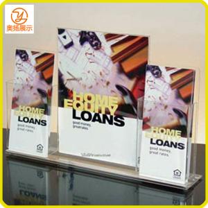 Quality Customized A4 A5 size Acrylic flyer leaflet holder for sale