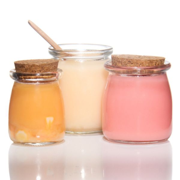 Buy Mini Labelled Storage Jars Pudding Transparent Glass Container at wholesale prices