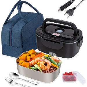 Dark Green Stainless Steel 1.5L Electric Lunch Box Leakproof Easy To Clean