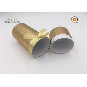 Recycled Cylindrical Cardboard Tubes / Brown Kraft Paper Tube Packaging