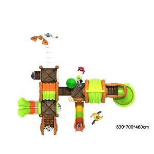 Outdoor Kids Playground Slides Equipment PVC Coating Roto Moulded