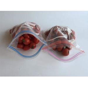 Double zip seal packaging bag, Double sealed food storage custom printed plastic