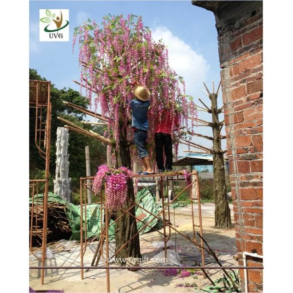 UVG trees are artificial with wisteria blossoms for party and beach wedding decoration WIS013