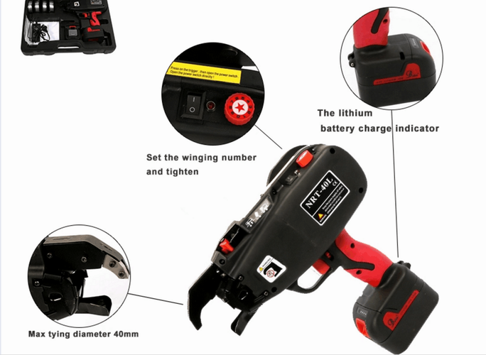 4400 MAh Li-Ion Battery Electric Rebar Tie Tool , Industrial Cordless Rebar Tier