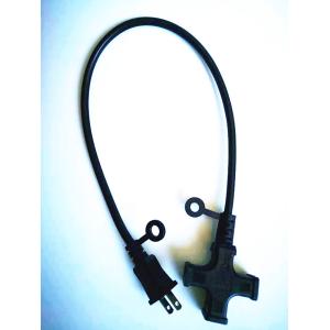 American 2pin 3 in 1 black extension power cable 0.5m-10m copper power extension
