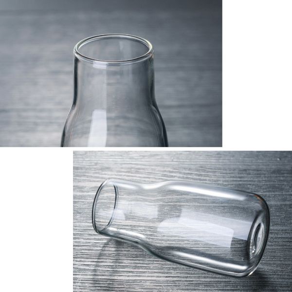 Cork Closure Borosilicate Glass Food Storage Jars