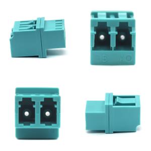 low Type LC PC OM3 Multimode Duplex Fiber Optic Adapter for Loading Test ≥ 70 N
