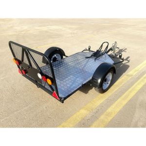 Galvanized Single Motorcycle Trailer Customized Motorcycle Cargo Trailer
