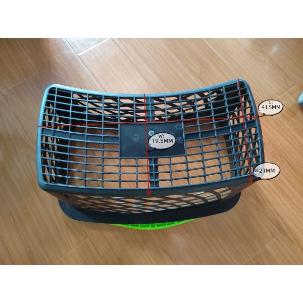 Design Single Handle Plastic Hand Basket For Supermarket HDPP Shopping Basket