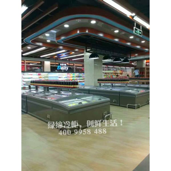 Large Combined Deep Island Freezer For Ice Cream / Fronzen Food Static Cooling