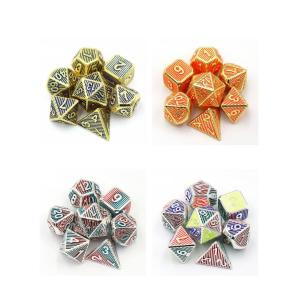 Digital Metal RPG Dice Color Vertical Strip Dnd Coc Luxury style