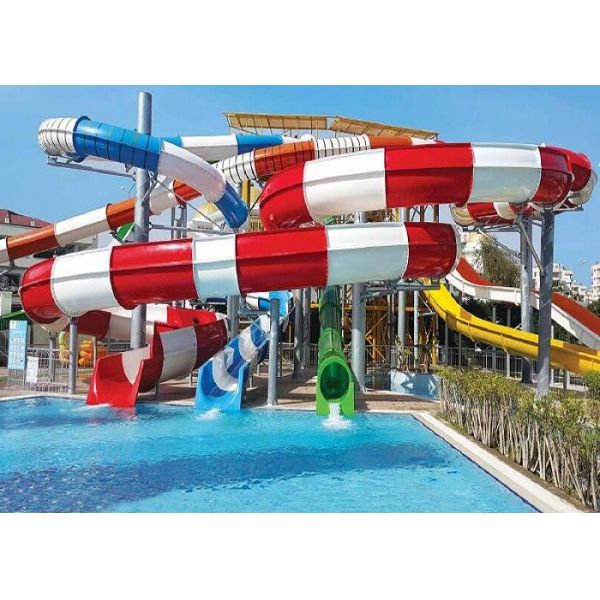 Buy 480 Persons / Hr Custom Fiberglass Water Slides For Adults at wholesale prices