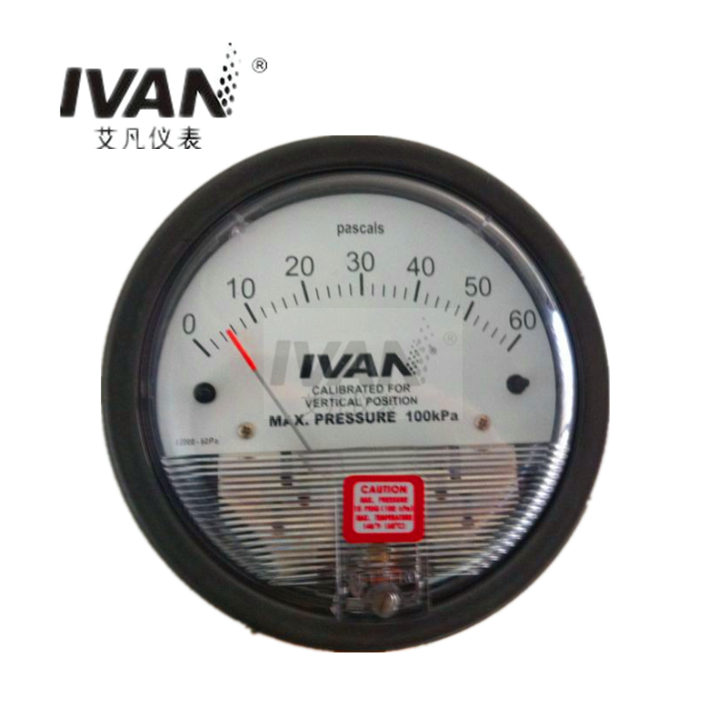 120.62*55mm Differential Pressure Gauge for Air and Compatible Non Combustible Gasses