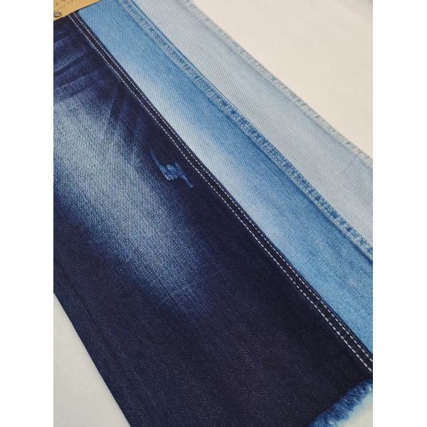Siro Yarn Cross Slub Weak Stretch 85%Cotton Denim Fabric For Jeans Or Jacket Coat