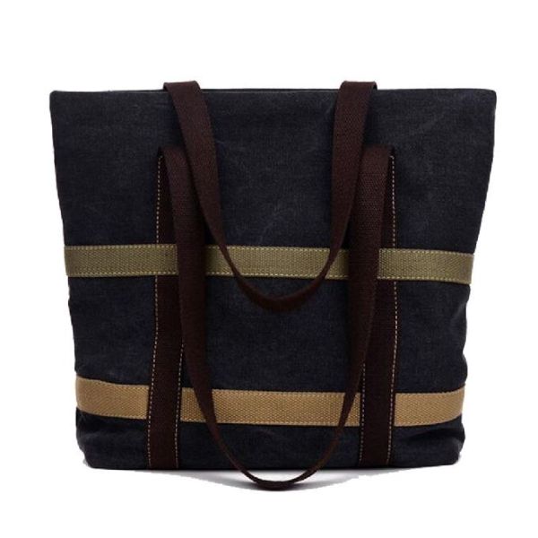 Buy Large Capacity Multifunctional Canvas Mommy Tote Bag at wholesale prices