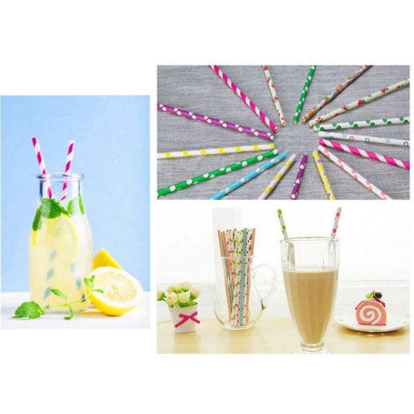 80gsm 15mm 16mm Flood Biodegradable Printed Drinking Straw Paper Roll For Fruit Juice