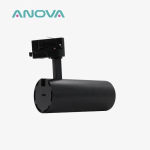 Quality 2700K 4000K 6000K Dimmable LED Track Lighting 3CCT Black Single Spotlight for sale