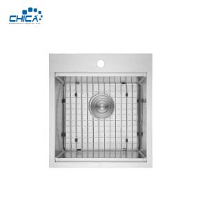 SUS201 304 Stainless Steel Kitchen Sinks Handmade House Kitchen Sinks With Bottom Grid