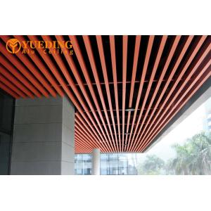 Interior Ceiling Structural Aluminium Square Tubes Baffle Ceiling Customized