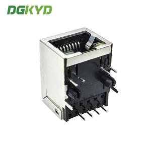 DGKYD59211118AB2A3DY1027 PA46 Housing 8P10C 21.15mm RJ45 Modular Jack With LED