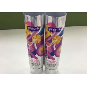 120g CAL Laminated Round Toothpaste Tube Packaging With Metallic Effect