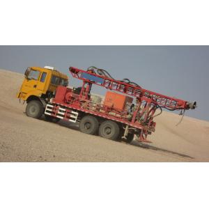 3D seismic DTH shothole drilling rig in desert