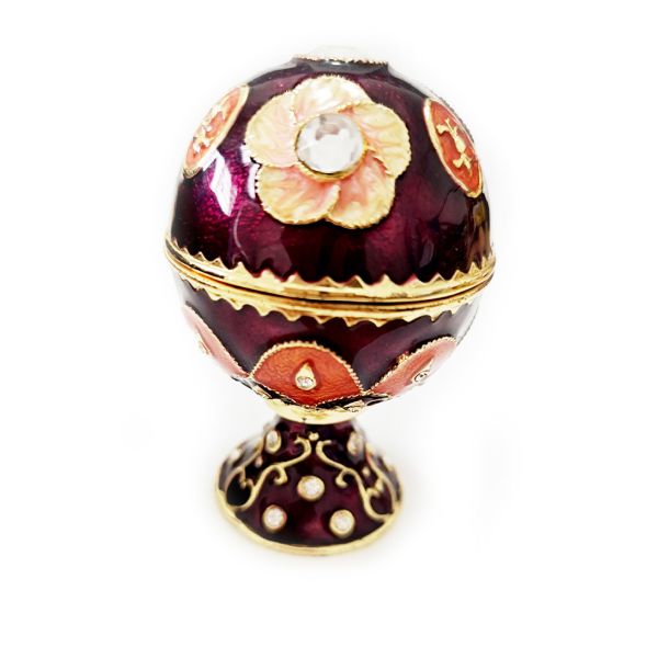 Faberge Egg Trinket Box Faberge Egg Trinket Box Egg Shaped Jewelry Box for Women Egg Trinket Box Gift Birthday Gifts