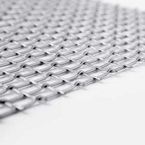 Customized Width Thickness Architectural Woven Wire Mesh Polishing Surface