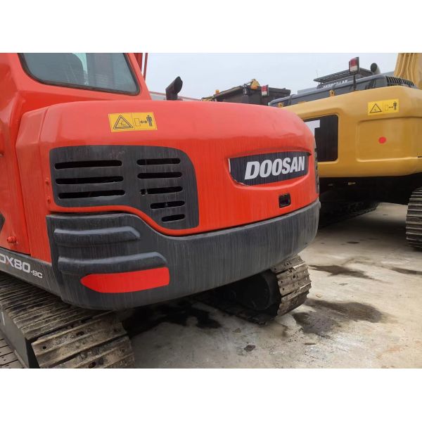 Hot Sale 90% New Korea 8 Ton Used DOOSAN DX80-9CExcavator 42.5KW Engine Included Motor Gearbox Kawasaki Poclain Huade Low Price