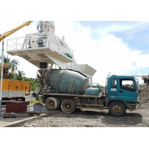 Mobile Concrete Mixing Plant , Optimized Mini Cement Batching Plant Equipment