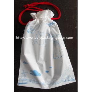 Lovely Recyclable Drawstring Plastic Bags For Children Toy / Books
