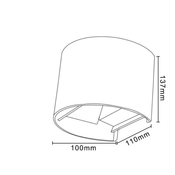 LED indoor Outdoor Waterproof Wall Lamp Surface circular Wall light(WH-RC-06)
