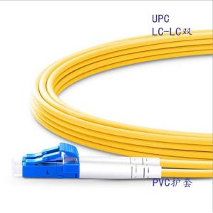 Indoor LC/upc-LC/upc SM Duplex Yellow Fiber Optic Patch Cord