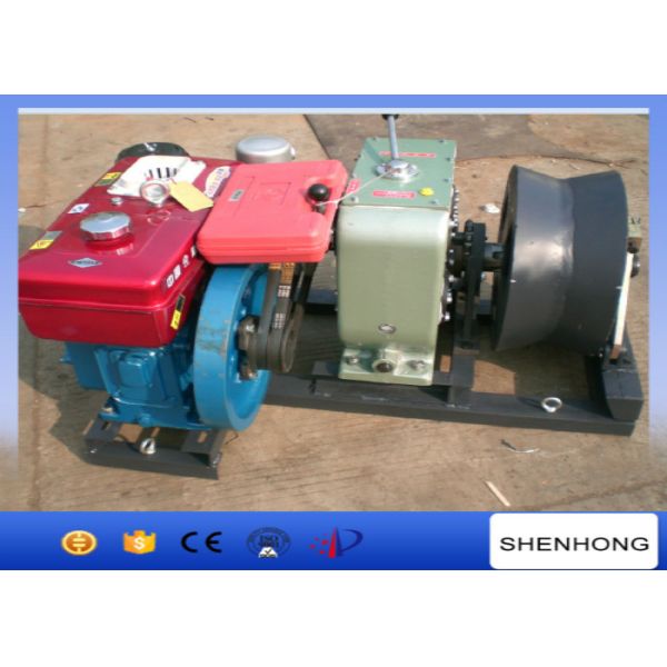 Buy Lightweight Belt Driven Cable Winch Puller 400mm Diameter Cable Roller at wholesale prices