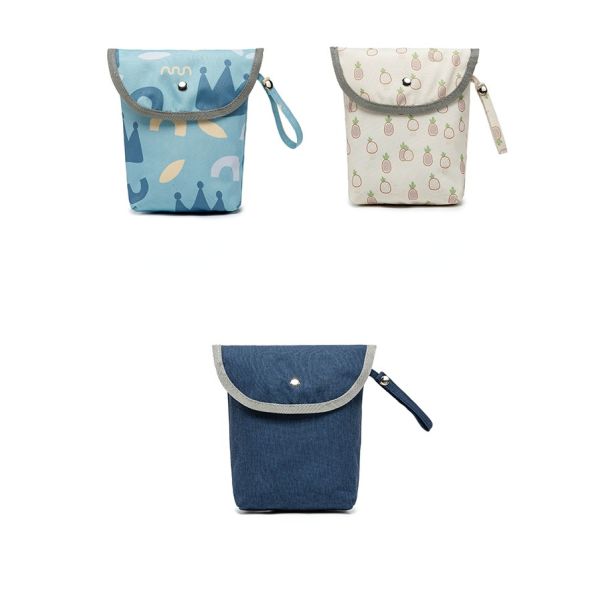 Wholesale Infant Cloth Toilet Diaper Bag Mini Waterproof Wet Dry Package for Baby Nappy Pouch Reusable Bag