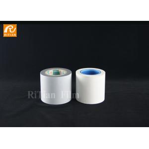 PE Material White Plastic Film Roll Medium Adhesive Scratch Resistant