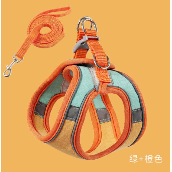 Escape Proof Puppy Body Harness Collar And Lead For Walking