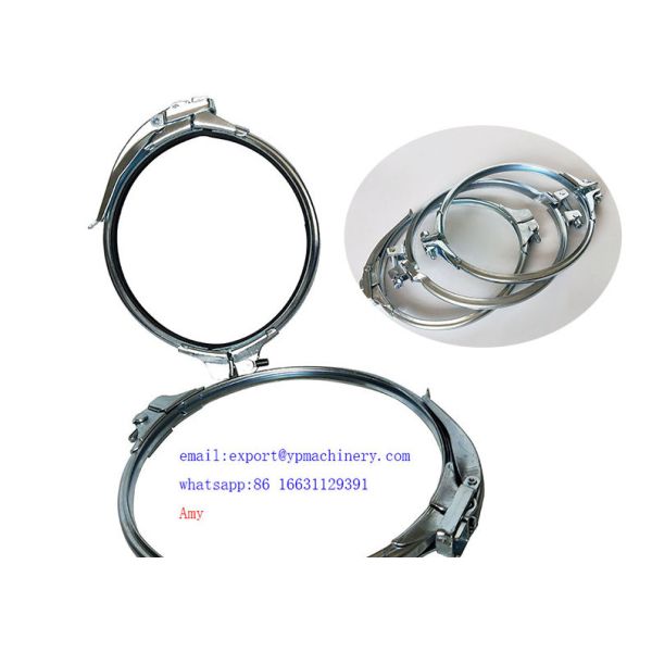 Buy 200mm Airtight Quick Release Galvanized Pipe Clamp at wholesale prices