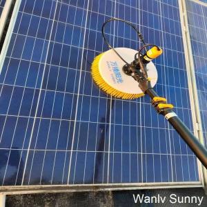 China Customized Solar Panel Cleaning Brush with Single-Disc Rotary Head and Lithium Power on sale