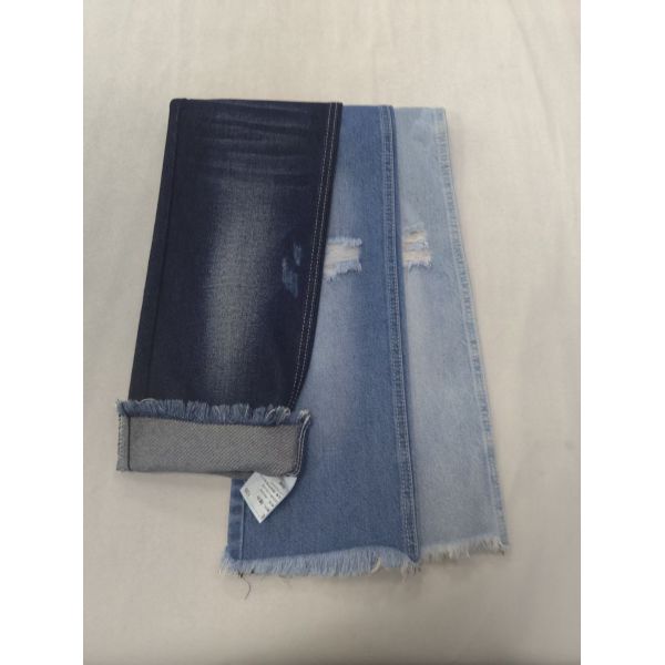 85%Cotton No elastic Cotton Polyester DARK INDIGO 170cm Denim fabric 8x7 JSD3258