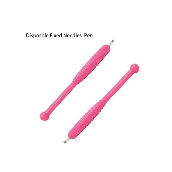 Sterilized Disposable Microblading Manual Pen With Cruved Needle