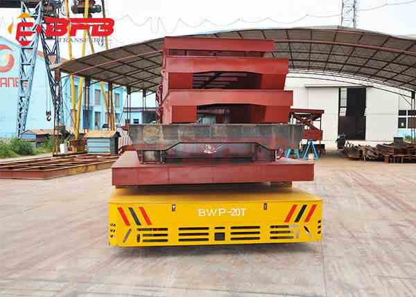 Remote Mold 20m/Min Q235 30 Ton Trackless Transfer Cart